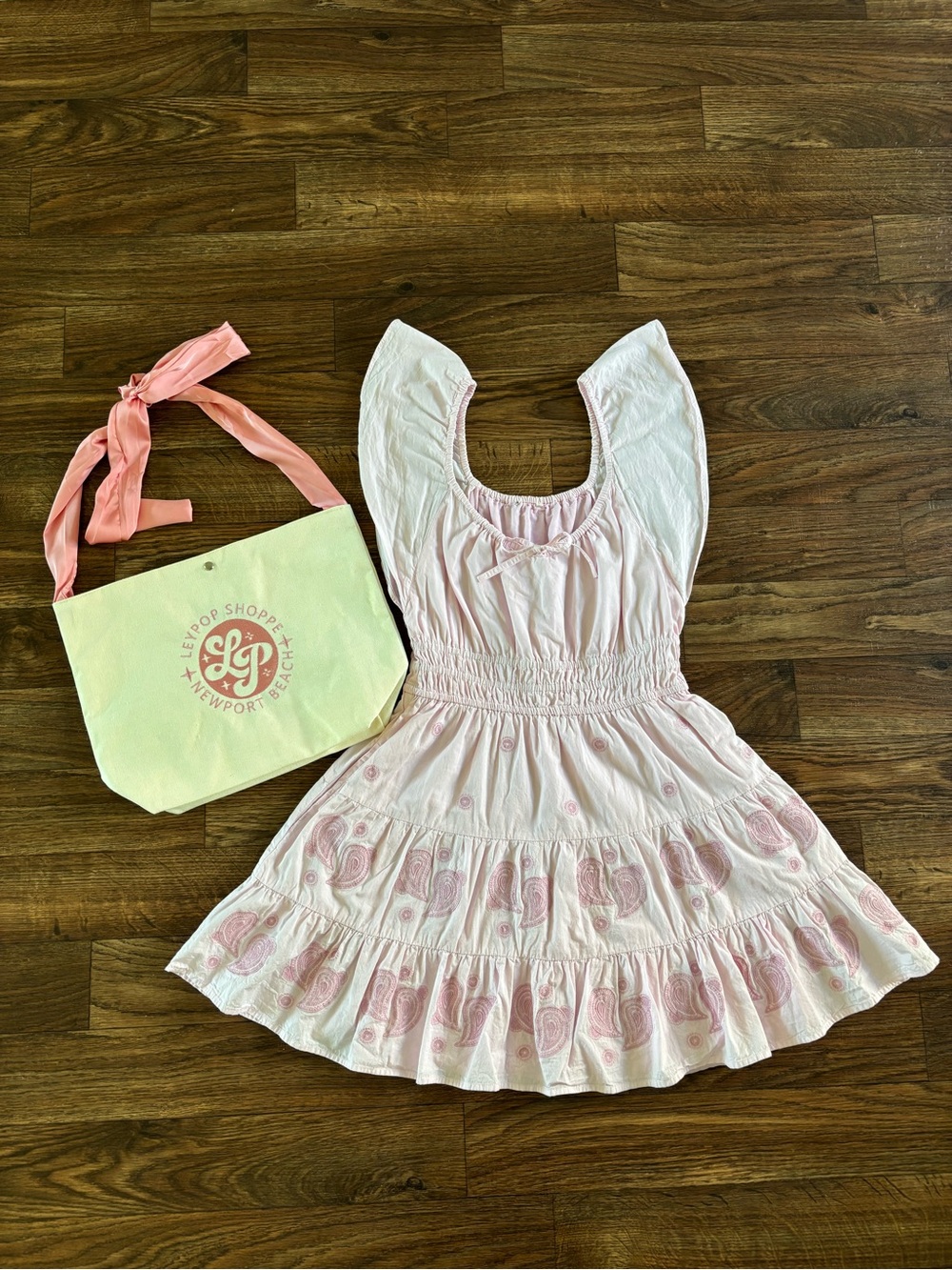 Roller Rabbit Pink Paisley Embroidered Pipette Mini Dress - Picture 11 of 13